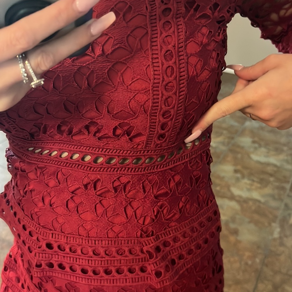 Star 🌟 Eyelet Layered Dress Size M - Picture 2 of 5